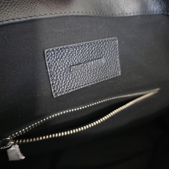 NEW Zadig & Voltaire Mink Wings Canvas Leather Black Tote Bag Purse - Picture 2 of 10